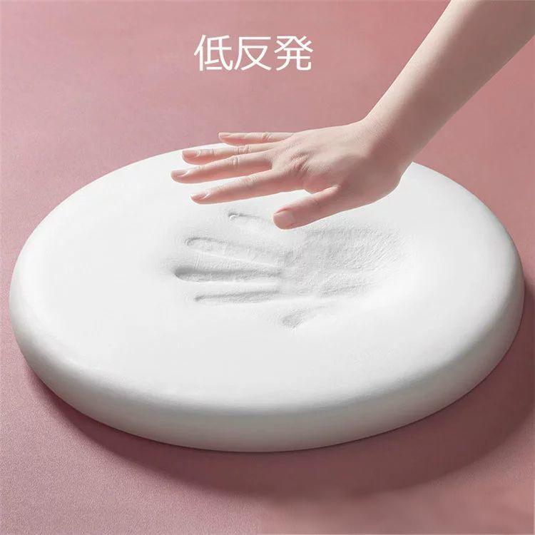 チェアパッド 丸 北欧 綿 低反発マットメリヤス 直径 30cm 円形 洗えるNatural Posture ファー オールシーズン チェアマット 椅子 チェアパット 椅子用クッション チェア パッド チェアーパッド ラウンドクッション 座布団 おしゃれ かわいい ダイニングチェア 北欧