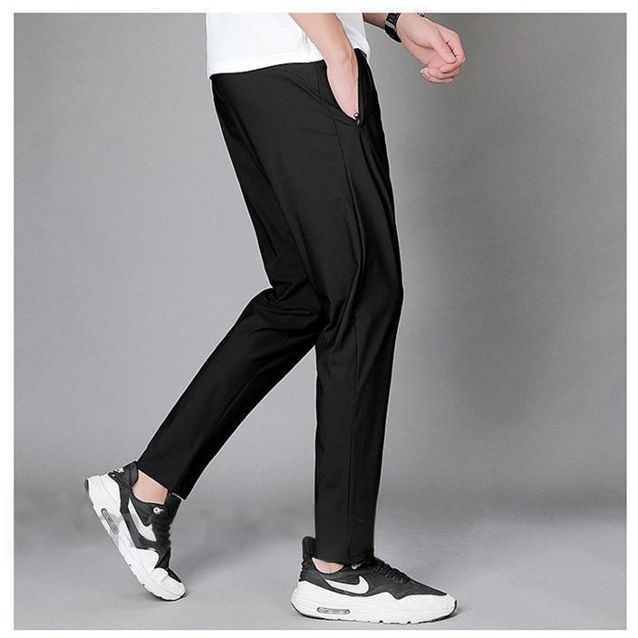 春 ジョガーパンツ メンズ 細身 スウェット ゴルフパンツ ストレッチ 涼しいパンツ 接触冷感 夏 薄め 春夏 通気性