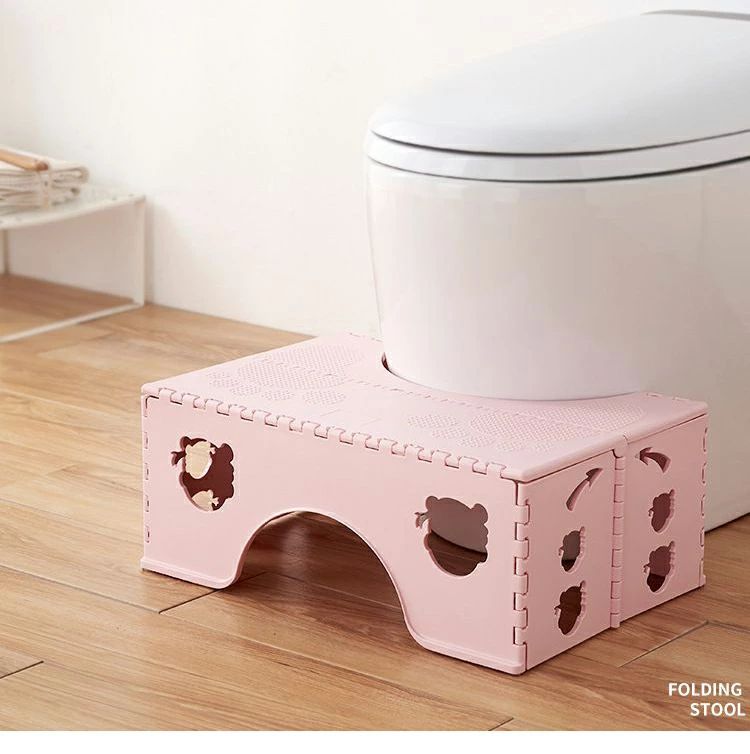 ソウゴウバンジヤのトイレ踏み台 折り畳み 踏み台 高さ18cm 子供トイレトレーニング 補助踏み台 補助便座 ステップ ベビー用踏み台 足置き台 大人から子供まで向け 多機能 持ち運び 収納便利 トイレ練習 練習｜アングル3