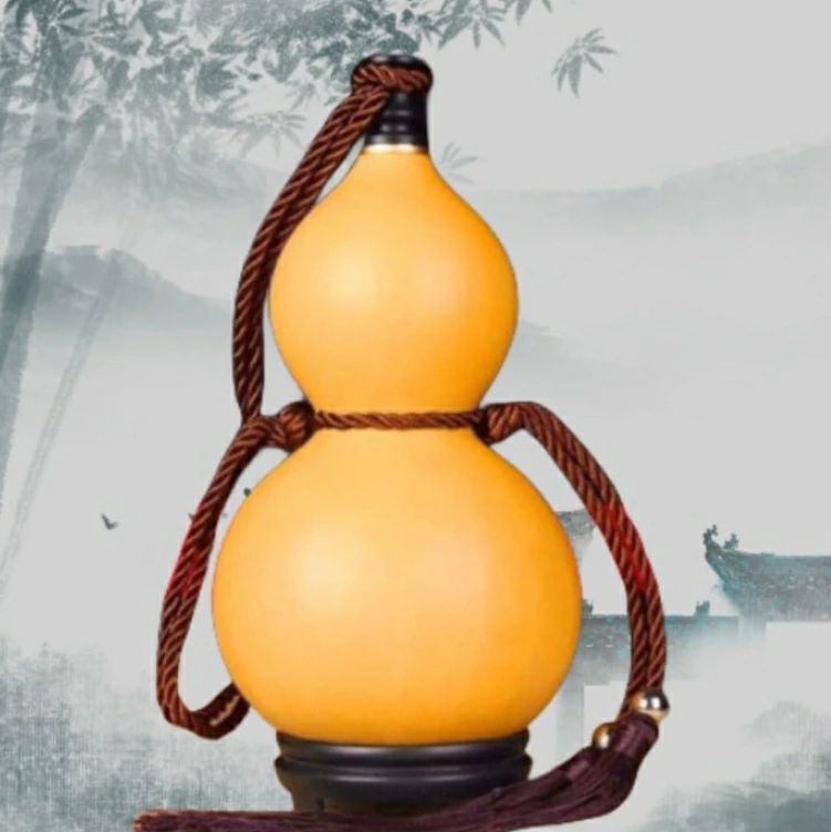 葫芦 お酒 ひょうたん 水筒 ヒップフラスコ オリジナルのひょうたんの色を、美しく、耐久性のある レトロなスタイル、軽量で、香り高いワインを充填することができますフラゴン自然な成長、異なる形状 (500/750ml) 2