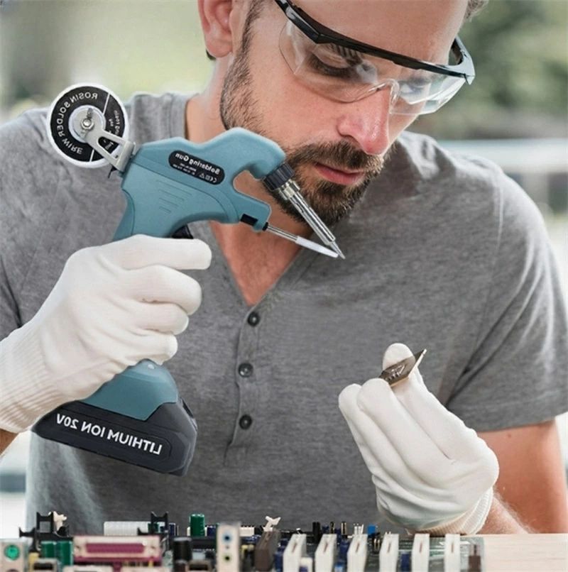 充電式 コードレスはんだごて 充電式 コードレス ハンダゴテマキタ18Vバッテリーを対応 75W 溶接はんだ ご 急速加熱デジタル可変温 200-460°C電子作業 電気DIY用 家電修理 溶接工具【本体のみ】