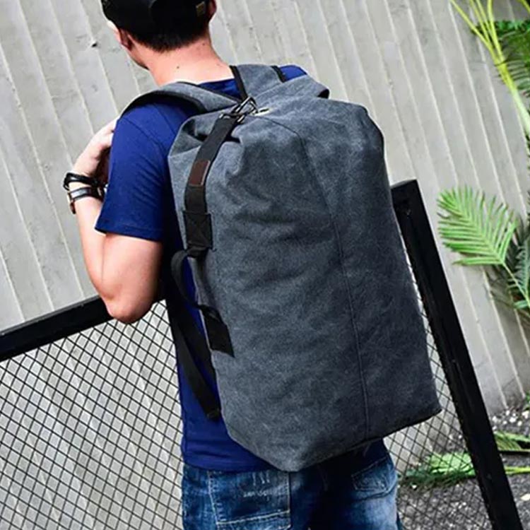 メンズ 大容量 スポーツ カジュアルバッグ 丈夫 帆布 リュックサック ボストンバッグ アウトドア バックパック キャンバス スクールリュック 帆布 ユニセックス アウトドア レディース 旅行 通学 運動 登山 災害用 防災用 お洒落 無地 シンプル 持ち手付き ギフト 2way code-shop-10019736 ソウゴウバンジヤ サンプル画像2