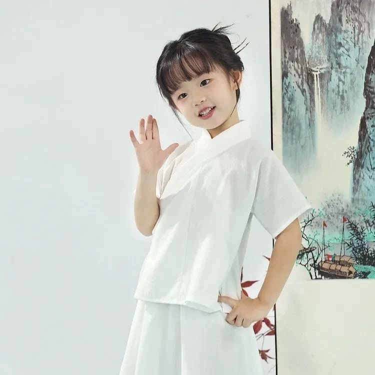 衿付き 半袖 簡単 和装 着物 半襦袢 子供 速乾 インナー ガールズ ホワイト 簡単 ...