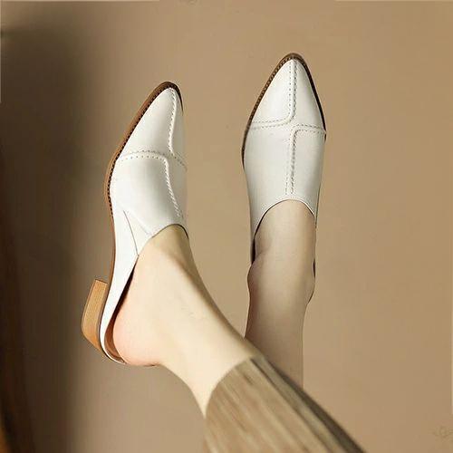 ミュール 本革 太ヒール 4cm サンダル チャンキーヒール シューズ レディース ローヒール 靴 おしゃれ 上品 旅行 歩きやすい 疲れない シューズ 靴 美脚 海 夏 リゾート パーティー 女性 大人 通勤用 仕事 母の日 30代 40代 50代