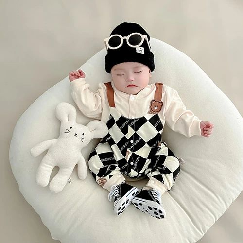 ロンパース ベビー服 男の子 長袖 カバーオール 赤ちゃん服 子供服 柔らかい 春 秋 出産祝い 新生児 赤ちゃん 可愛い 贈り物 0歳 1歳 66-90cm 2