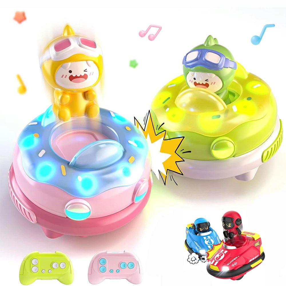 ラジコンカー 子供向け ラジコン 車 対戦 2台セット おもちゃ 子供ラジコン rcカー リモコンカー バンパーカー 対戦モード 操作時間100分 LEDライト...