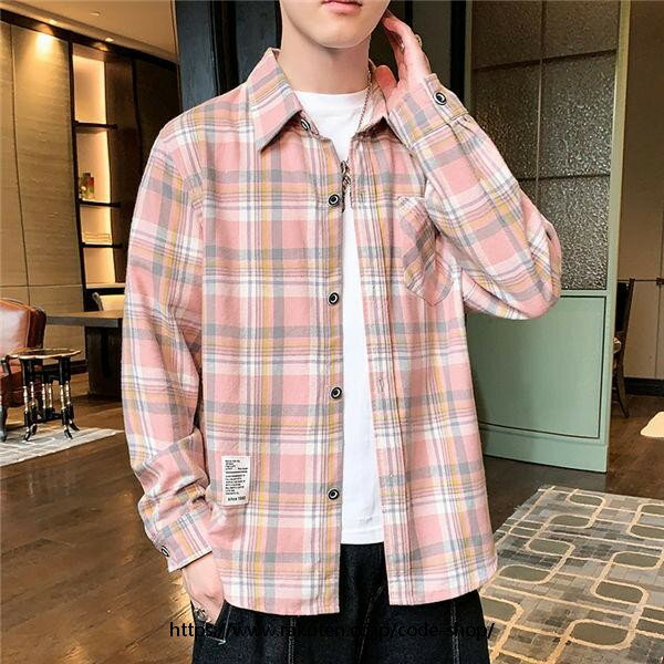 シャツ メンズ 長袖シャツ 紳士シャツ チェックシャツ カジュアルシャツ 紳士服 ボタンダウン ファッション 20代 30代 40代 春秋 バレンタイン