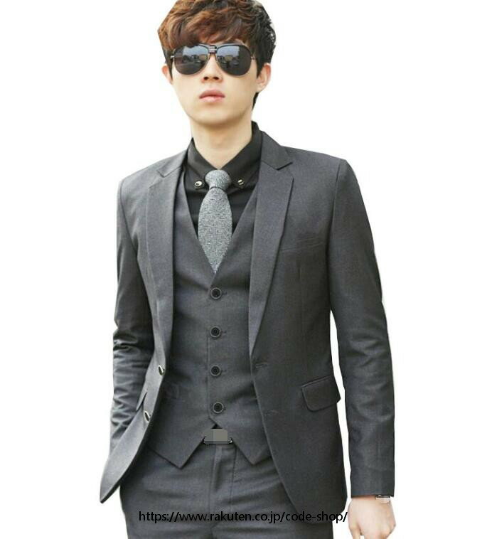 5点セット スーツ メンズスーツ 上下セットセットアップ 二次会 花婿の介添え通勤 結婚式 卒業式大きいサイズ5点セット ジャケット+パンツ+ベスト+ネクタイ+...