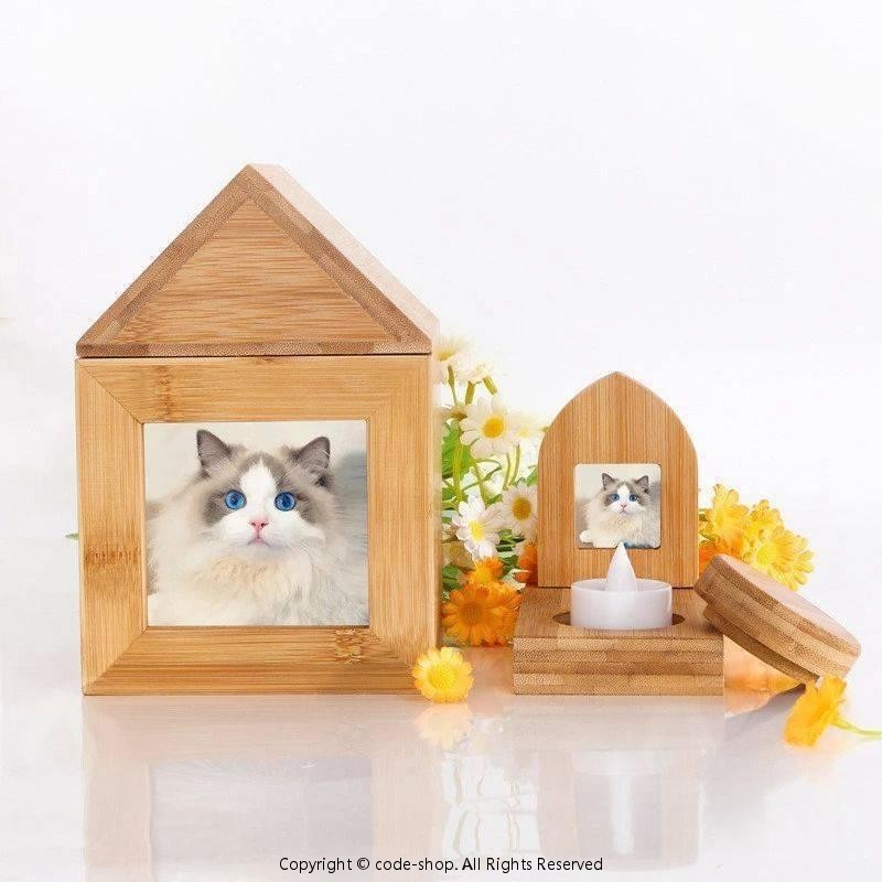 ペット 仏壇 猫犬メモリアルボックス ペット供養 お家型 ペット用仏壇 セット 小さ...