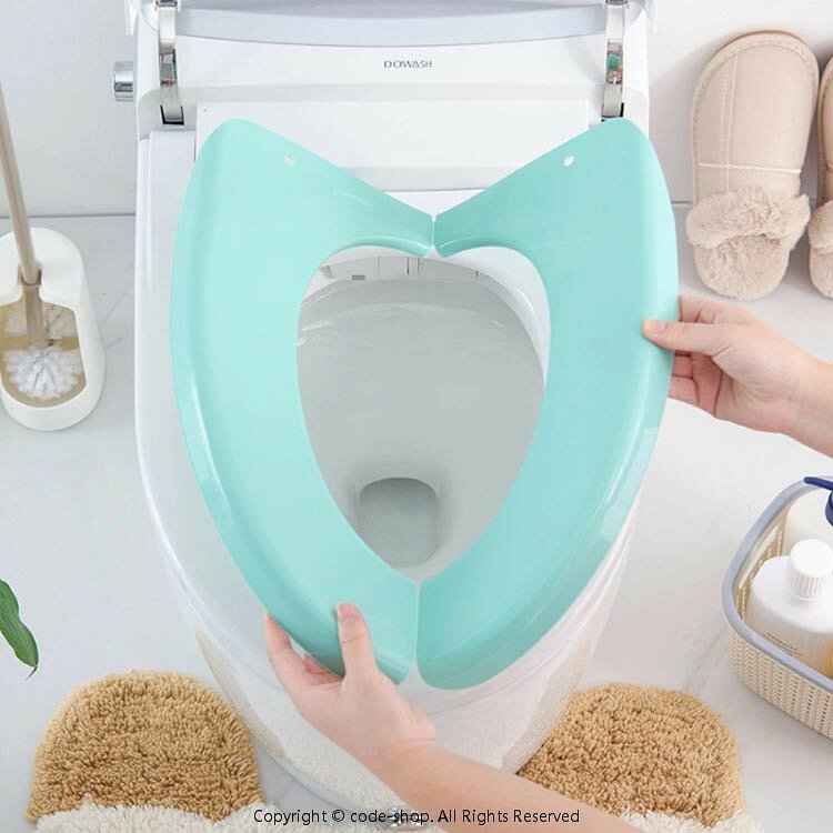 全4 O型 旅行 海外 携帯 トイレ用品 プラスチック製 トイレ用マット 繰り返し利用...