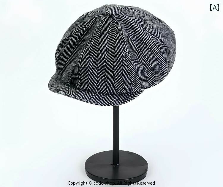 Hunting - ベレー帽 メンズ レトロ ピーキー・ ブラインダー ズの 帽子、 レイザーバック・ シェルビーの 八角形の 帽子、 若者向けの カール した つばの 帽子、 メンズの ウールの 野球 帽、 ドーム型