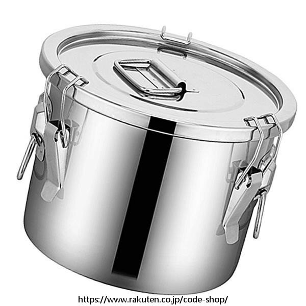 樂天商城 - シリアル容器 ステンレス製 密閉 キッチン用品 ハンドルリング付く 蓋 6L / 9L / 12L