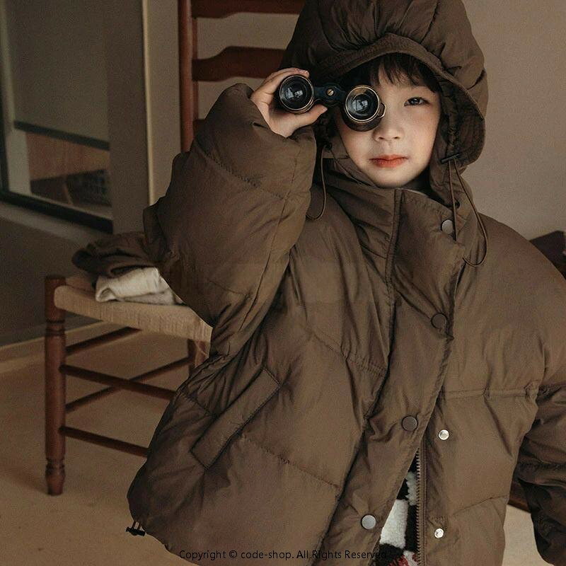 ダウンジャケットコート キッズ 冬服 子供服 女の子 男の子 コート フード付き ジ...