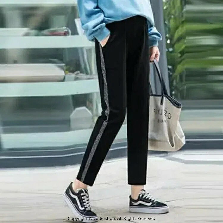 マタニティ ジャージ 下 パンツ 春夏 サイドライン マタニティジャージ ズボン ス...
