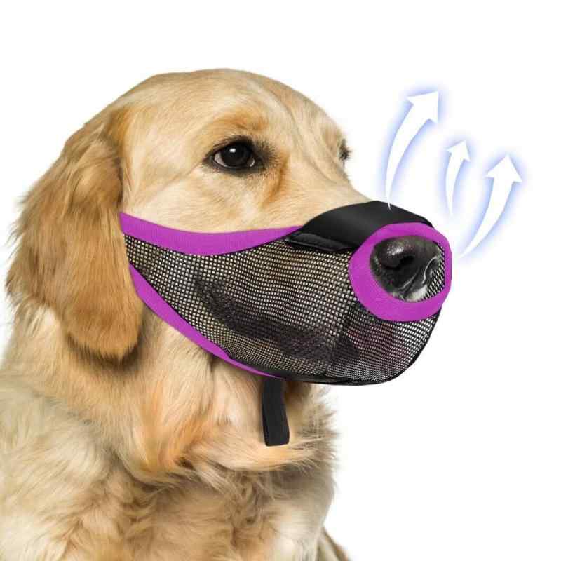 樂天商城 - 犬用口輪 拾い食い防止 無駄吠え防止 噛みつき防止 舐め防止 通気性 メッシュ素材 軽量 携帯用 しつけ 散歩グッズ ポリエステル製 ピンク パープル ブルー ブラック 小型犬 中型犬 大型犬対応