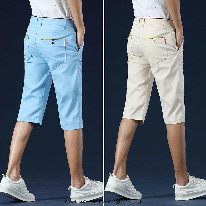 人気のストレッチパンツ！生地はうすめで暑い日のゴルフなどにも最適です。あまりゴルフはしないけど??という方へ。普段着としても使えるので経済胃的です。ストレッチ入りの素材なので、弾力があり伸縮性のあるパンツになりますので体に合わせて伸縮、動きやすいと好評です。人気の六分丈？ 七分丈、膝下丈なのでショートパンツが苦手な方、いかがでしょうか？少量ですが大きいサイズまで取り扱いがあります。サイズ参考180cm/80キロ/W94cm/やせ型が履いてみました。（メタボ体型）デニムは34もしくは36サイズは着用。ウエストは伸びて問題なしです。痩せている方なので34はちょうどいいです。パツパツではないです。36は腰回りが大きく感じます。太ももも余裕があります。サイズ：29　30 32 34 M L XL XXL XXXL XXXXL 2L 3L 4L 5L LL 大きいサイズ 詳細サイズは画像でご確認をお願い致します。カラー：紺/ネイビー 黒/ブラック ベージュ グレー（灰色）スカイブルー（水色）ゴルフウェア メンズズボン人気のストレッチパンツ！生地はうすめで暑い日のゴルフなどにも最適です。あまりゴルフはしないけど??という方へ。普段着としても使えるので経済胃的です。ストレッチ入りの素材なので、弾力があり伸縮性のあるパンツになりますので体に合わせて伸縮、動きやすいと好評です。人気の六分丈？ 七分丈、膝下丈なのでショートパンツが苦手な方、いかがでしょうか？少量ですが大きいサイズまで取り扱いがあります。サイズ参考180cm/80キロ/W94cm/やせ型が履いてみました。（メタボ体型）デニムは34もしくは36サイズは着用。ウエストは伸びて問題なしです。痩せている方なので34はちょうどいいです。パツパツではないです。36は腰回りが大きく感じます。太ももも余裕があります。サイズ：29　30 32 34 M L XL XXL XXXL XXXXL 2L 3L 4L 5L LL 大きいサイズ 詳細サイズは画像でご確認をお願い致します。カラー：紺/ネイビー 黒/ブラック ベージュ グレー（灰色）スカイブルー（水色）ゴルフウェア メンズズボン