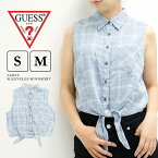 ゲス レディース トップス カジュアル GUESS W61H34D21J0 シャツ SLEEVELES MINISHIRT |