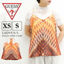 ゲス レディース トップス GUESS W62H59W1V33 S/L ELLIA LINE CAMI | キャミソール 夏 ノースリーブ 春 グラデーション ホワイト アメカジ エレガント エスニック レトロ 女性 海外 ブランド BBQ レジャー プール ビーチ バカンス ハワイ お洒落 大人 オトナ キレイめ 二次会 その1