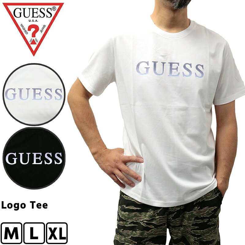 N ゲス メンズ トップス カジュアル GUESS MN2K8431 半袖 Tシャツ ロゴ