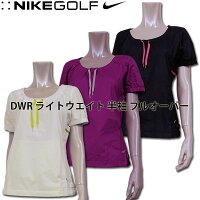 ナイキ ゴルフウェア レディース ウエア 426223 NIKE DWR ライト ウエイト 半袖 プルオーバー | ナイキゴルフ ブランド ゴルフ ウェア プルオーバーシャツ 撥水 黒 白 ゴルフウエア ウィメンズ 軽量 ドローコード スポーツ 大きいサイズ おしゃれ かわいい 大きい シャツ