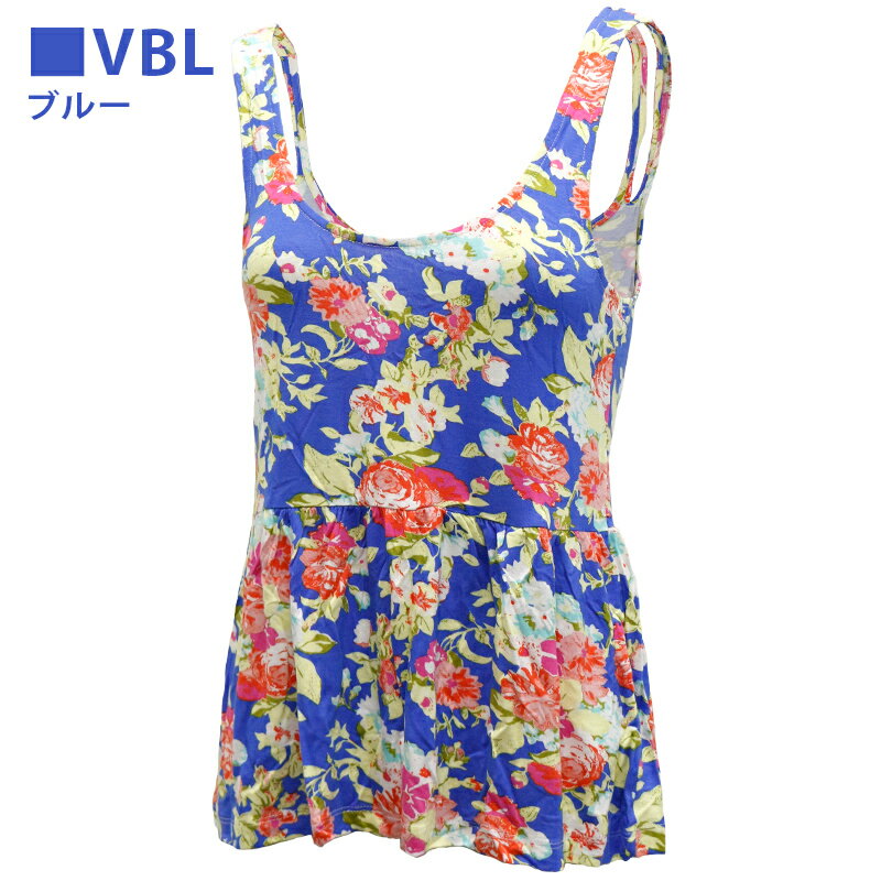 ボルコム レディース トップス VOLCOM B0111403 RISING TIDE TANK | タンクトップ ノースリーブ ビーチ 海 プール 春 夏 秋 涼しい BBQ バカンス 旅行 インナー 部屋着 アメカジ 花柄 プリント エスニック 女性 大人 オトナ 体型カバー チュニック エレガント セクシー