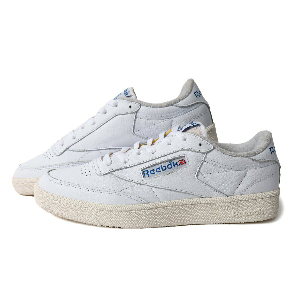 Rakuten - Reebok リーボック クラブシー ヴィンテージ レザー スニーカー CLUB C 85 VINTAGE WHITE ( 白 ホワイト 国内正規品 100007875 )