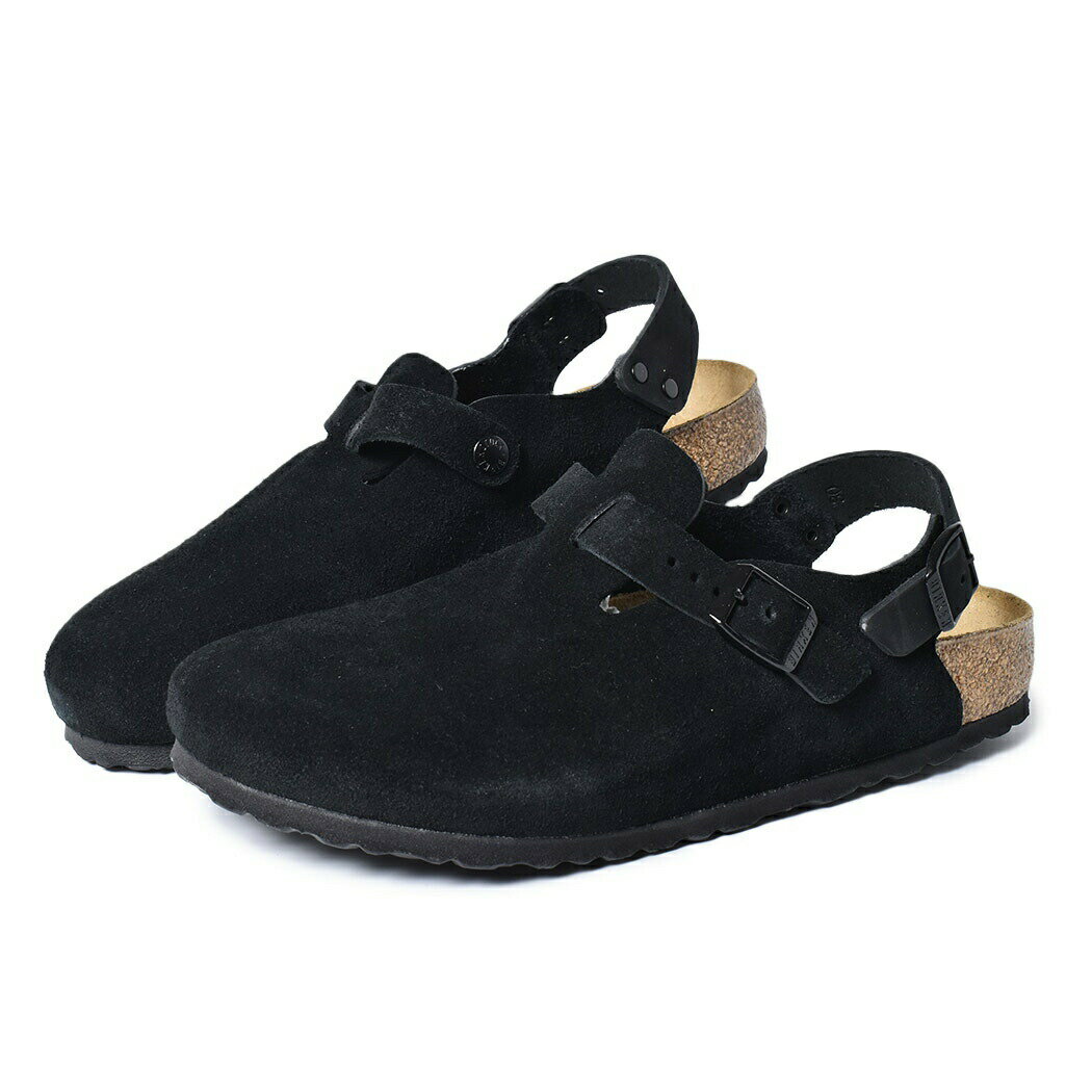 BIRKENSTOCK ビルケンシュトック トキオ スエード サンダル TOKIO 2 SUEDE ( REGULAR FIT ) BLACK ボストン BOSTON メンズ 黒 1028337