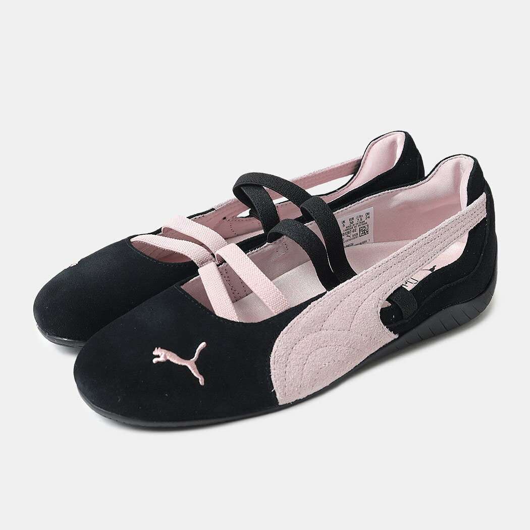 PUMA プーマ スピードキャット バレエ スニーカー SPEEDCAT BALLET BLACK PINK ( 黒 ピンク バレエシューズ レディース ウィメンズ 401287-02 )