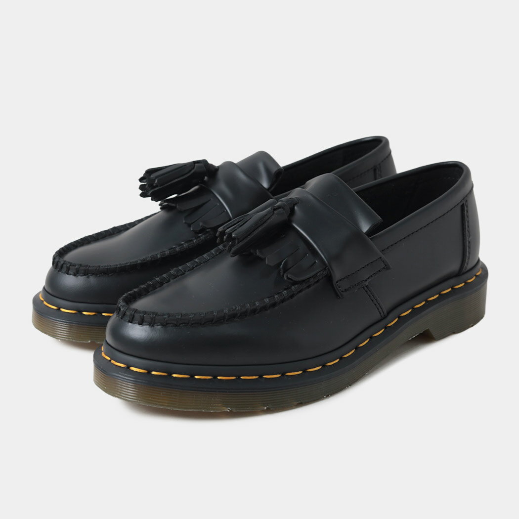 Dr.MARTENS ドクターマーチン アドリアン ローファー レザー シューズ ADRIAN LOAFER BLACK ( 厚底 黒 ..