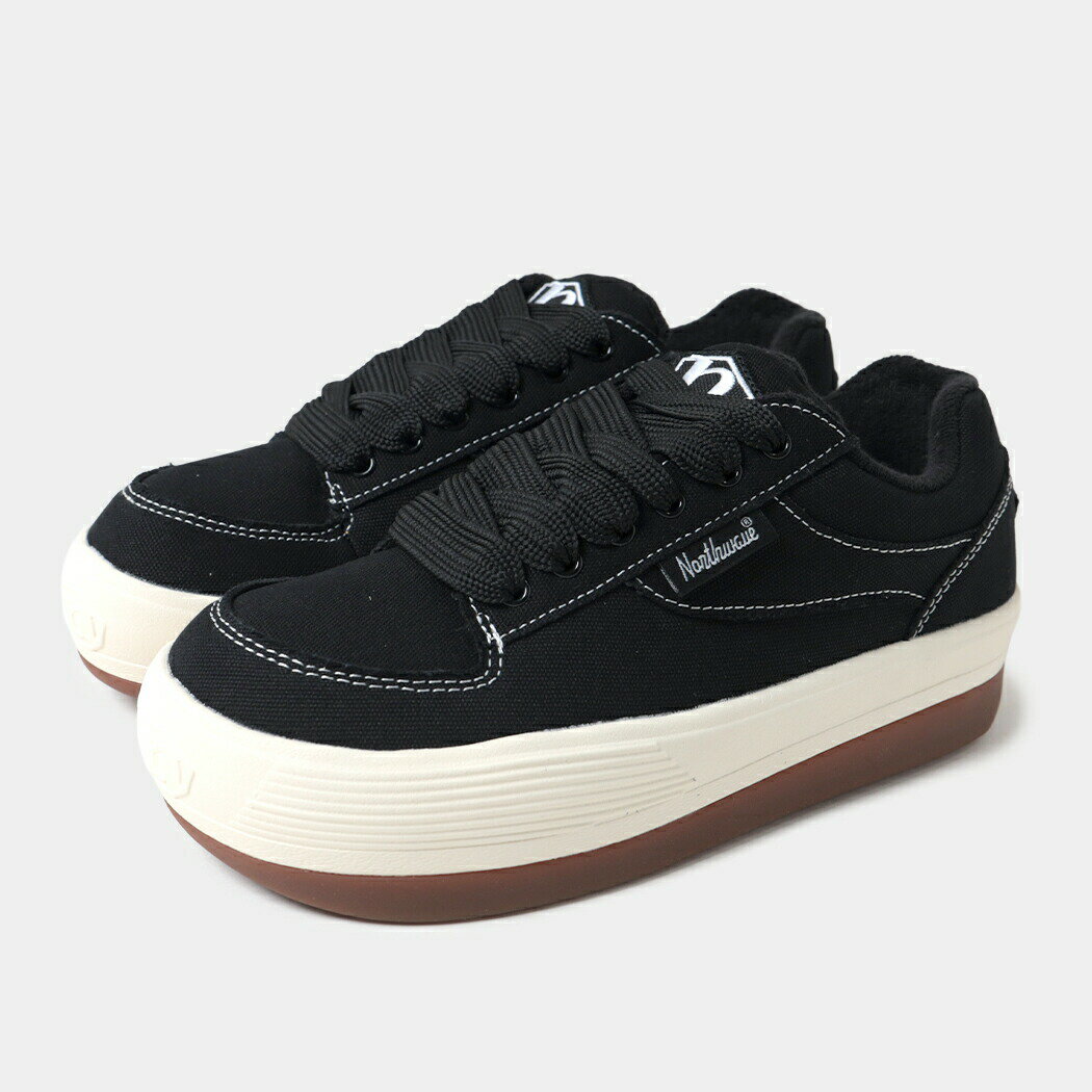 Rakuten - 【1000円OFFクーポン発行中!】NORTHWAVE ノースウェーブ エスプレッソ キャンバス スニーカー ESPRESSO CANVAS BLACK ( 黒 ブラック 白 ホワイト 厚底 メンズ レディース ボリュームソール 国内正規品 NW-004 )