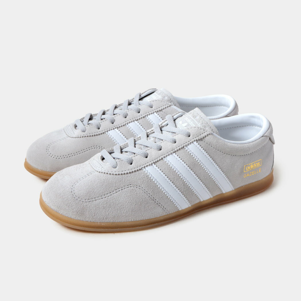 adidas アディダス オリジナルス ガゼル ロー プロ スニーカー GAZELLE LO PRO GREY TWO/CLOUD WHITE/GUM ( 薄底 グレー 灰色 ローテク メンズ レディース JS4516 )(4.0)