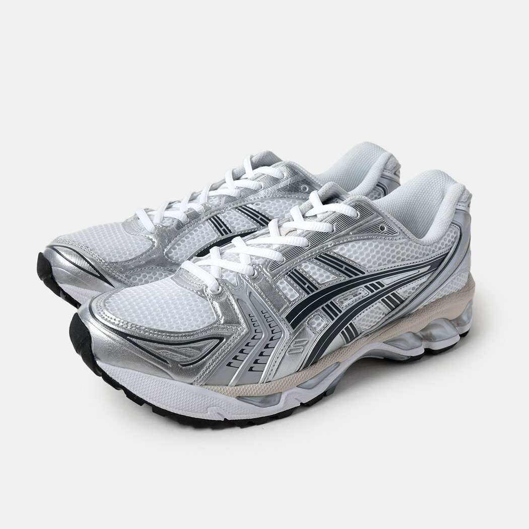 asics アシックス ゲル カヤノ スニーカー GEL-KAYANO 14 WHITE/GRAPHITE GREY ( ホワイト 白 シルバー ランニング レディース 1203A537-110 )