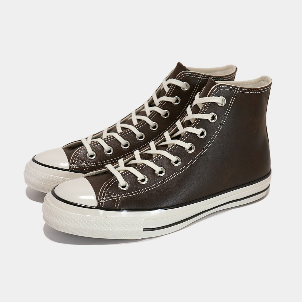 CONVERSE コンバース オールスター エイジド ワックスド レザー スニーカー ALL STAR AGED WAXEDLEATHER HI ANTIQUE BROWN ( メンズ エイジング ヴィンテージ 31315750 )