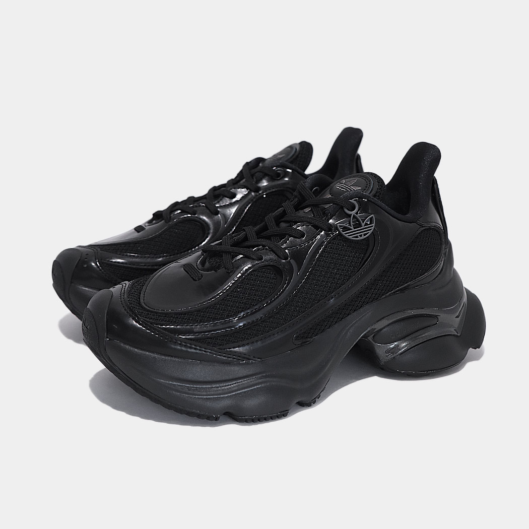 Rakuten - adidas アディダス 厚底 スニーカー オズヴィーナス OZVENUZ W BLACK ( ボリューム ブラック 黒 レディース ウィメンズ JS2468 )