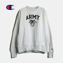 海外限定 CHAMPION チャンピオン スウェット ARMY REVERSE WEAVE CREWNECK GRAY リバースウィーブ ( 日本未発売 厚手 ...