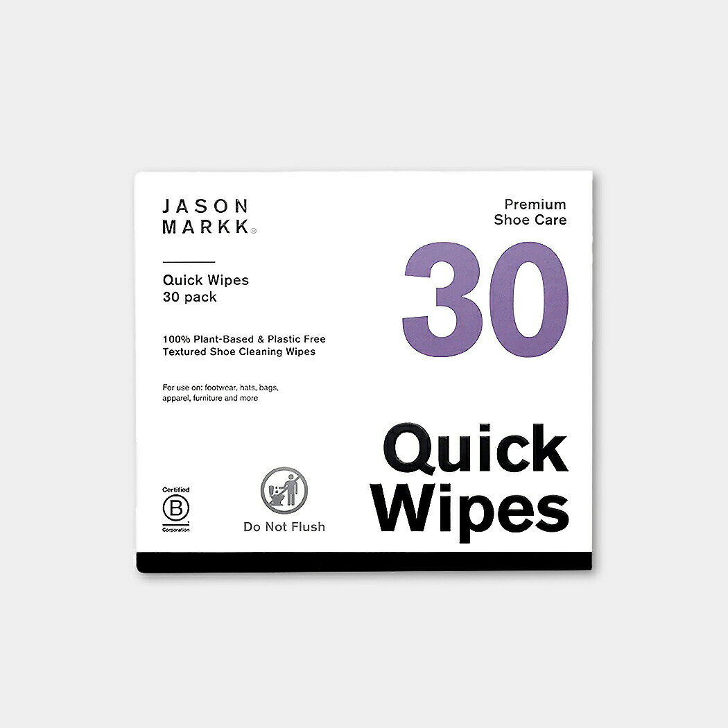 JASON MARKK QUICK WIPES 30PACK ジェイソンマーク クイックワイプス 30パック ( シューケア シューズ クリーナー テュッシュタ...