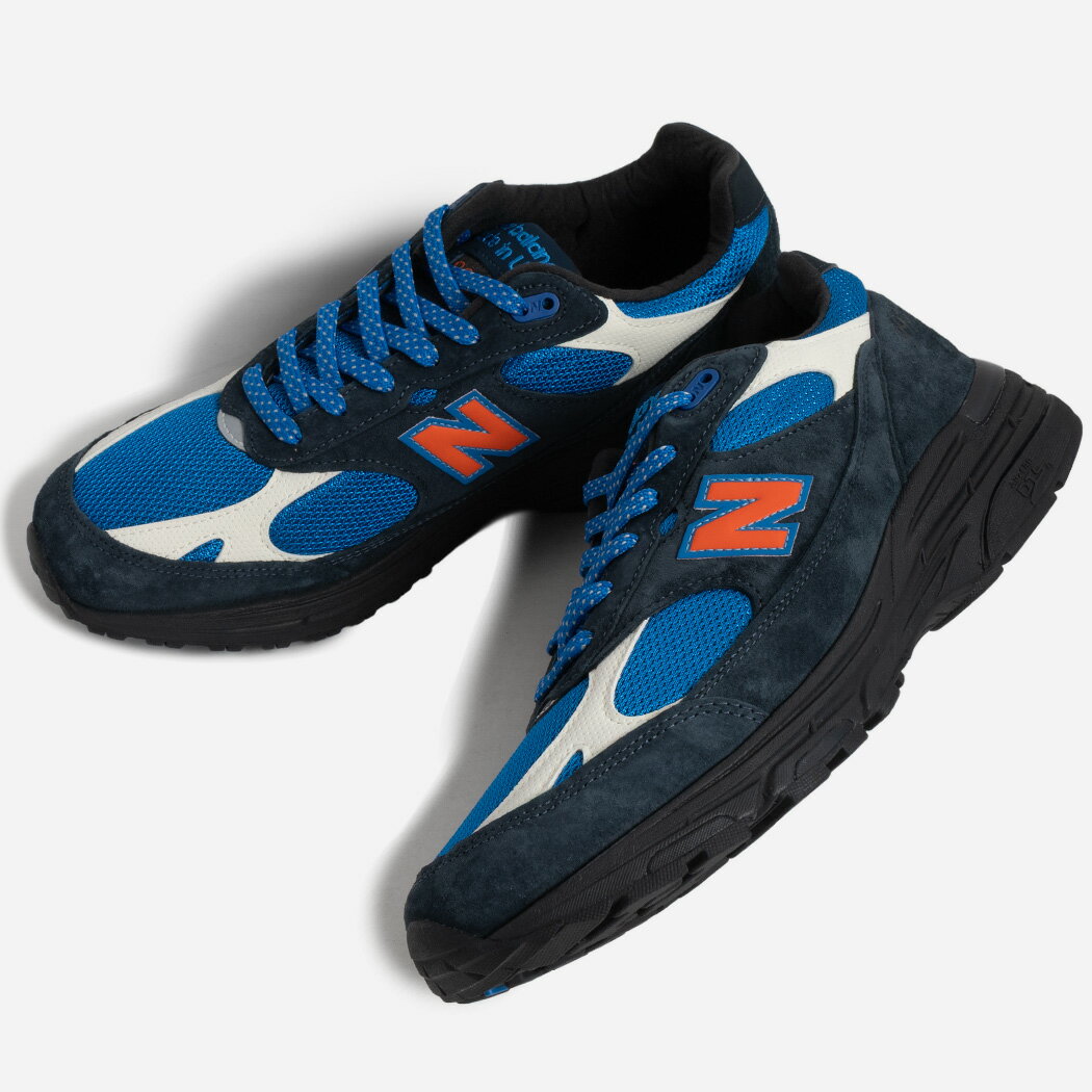KITH × NEW BALANCE U993MG MADISON SQUARE GARDEN ニューバランス 993 キス コラボ スニーカー ( ブラック ブルー 黒 青 メンズ 990 991 992 )