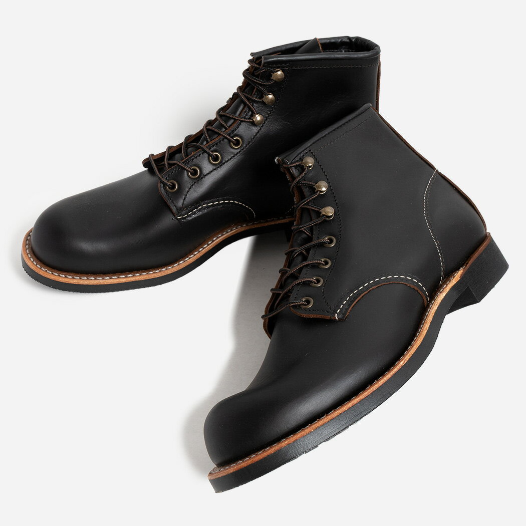 RED WING BLACKSMITH BLACK レッドウィング ブーツ ブラックスミス ( ブラック 黒 レザーブーツ USA製 ビブラム レースアップ アメリカ製 米国製 メンズ レディース 03345D )