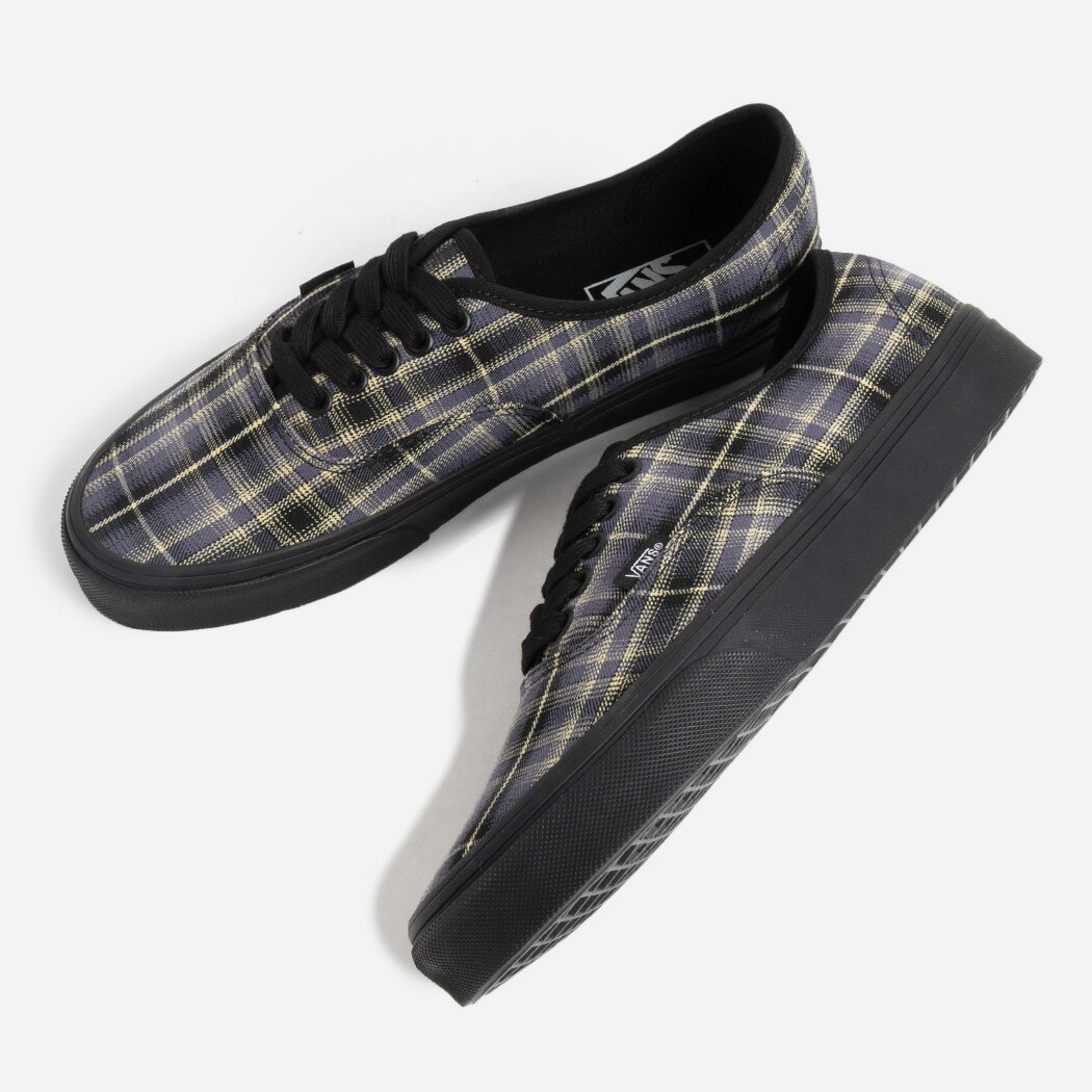 VANS ヴァンズ バンズ チェック オーセンティック スニーカー AUTHENTIC THRIFT STORE GREY/YELLOW ( グレー メンズ VN000D7YD94 )