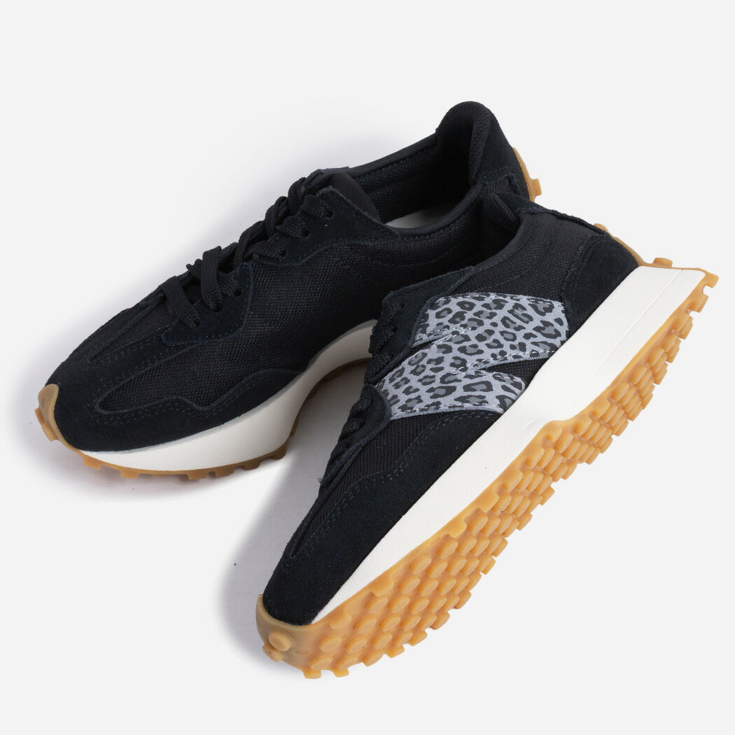 海外限定 NEW BALANCE ニューバランス 327 スニーカー WS327LPC BLACK ( 日本未発売 ブラック 黒 レオパード レディース ウィメンズ 530 996 574 )