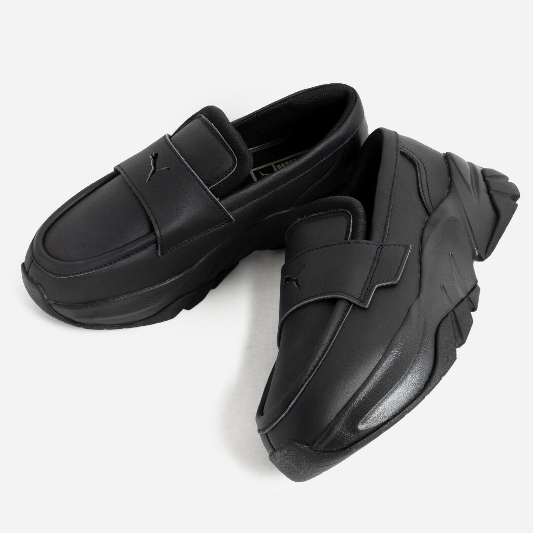 PUMA プーマ 厚底 ローファー ウィメンズ スニーカー LOAFYR WNS PUMA BLACK ( ブラック 黒 スニーカーローファー レザー レディース ウィメンズ 397730-01 )