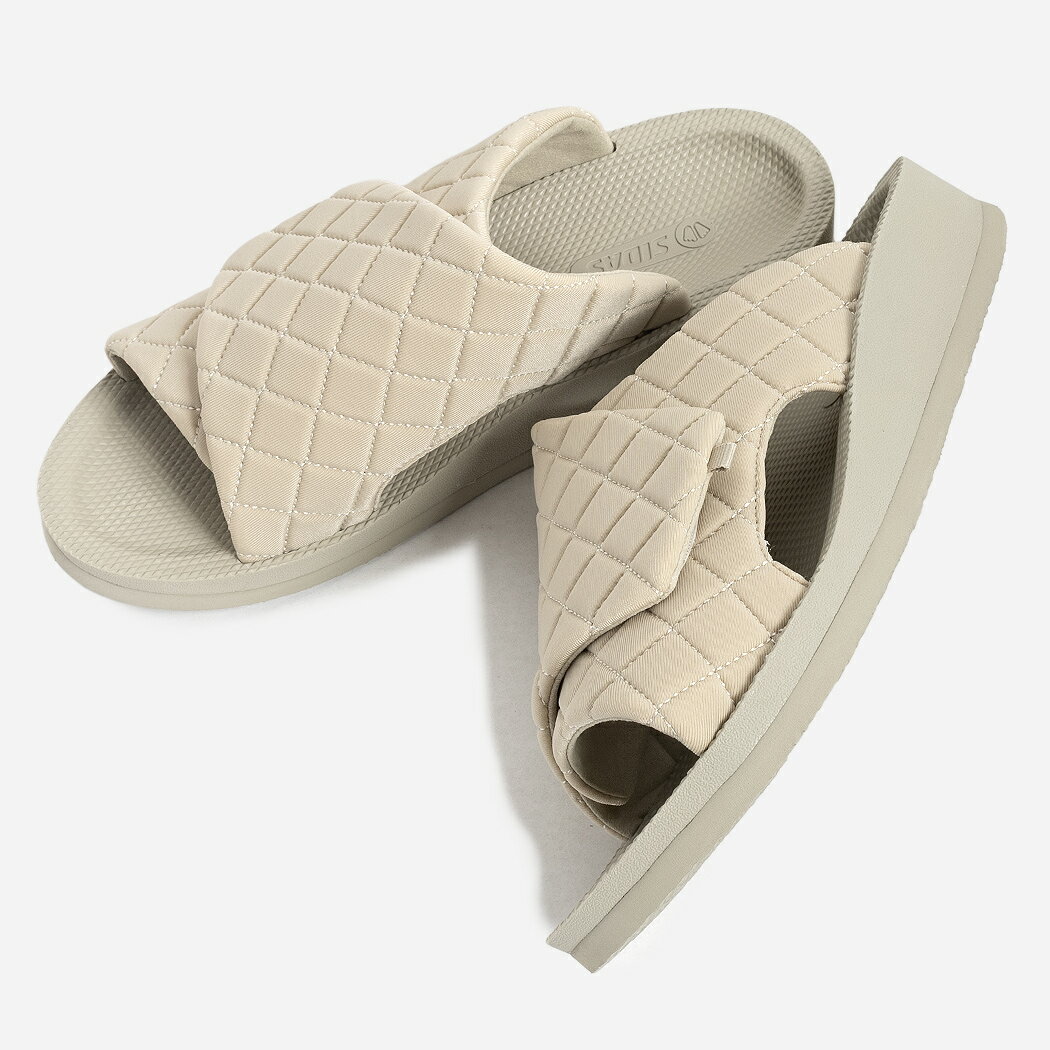 SIDAS UTIPPA QUILTING TAUPE シダス ウチッパ サンダル キルティング トープ ベージュ リカバリーシューズ ルームシューズ メンズ レディース UTIPPAQUILTAUPE