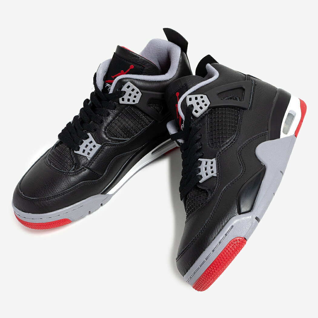 NIKE ナイキ エアジョーダン 4 BRED ブレッド スニーカー AIR JORDAN 4 BLACK/RED ( REIMAGINED AJ4 リイマジンド メンズ FV5029-006 )