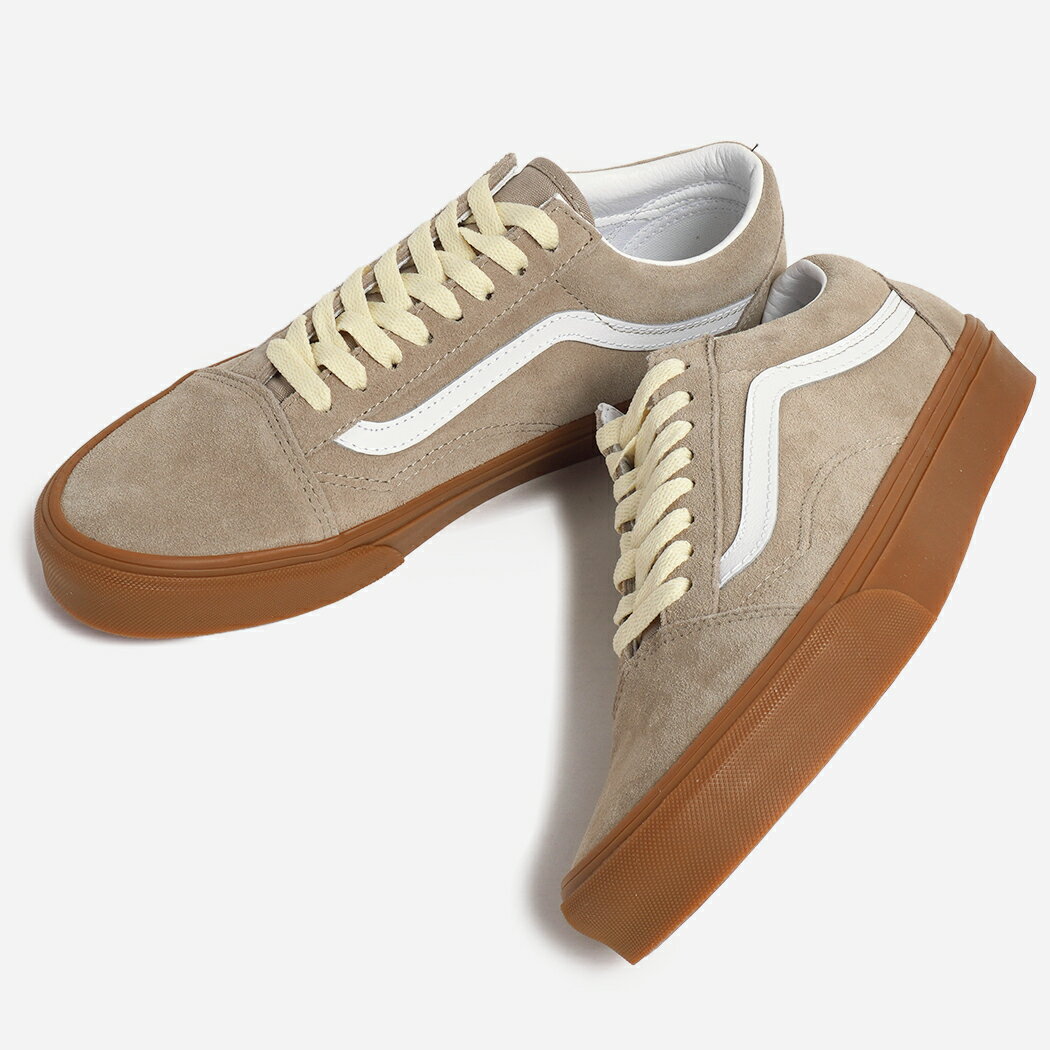 バンズ ヴァンズ オールドスクール スニーカー VANS OLD SKOOL GUM ALUMINUM ( ベージュ ガムソール スエード スケート SKATE メンズ レディース VN000D6W1O3 )