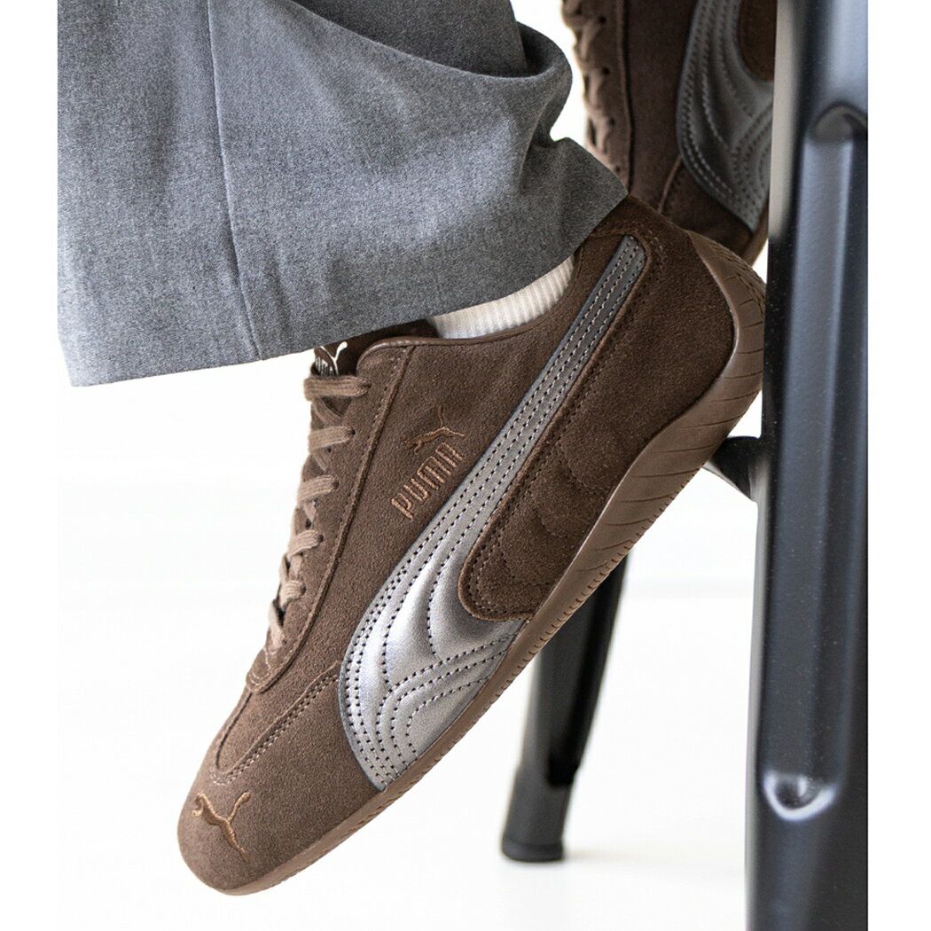 PUMA �ס��� SPEEDCAT LUX ���ԡ��ɥ���å� �륯�� ��å��� ���ˡ����� CHOCOLATE/GUM ( �֥饦�� �㿧 ���� �ڹ� ����С�...