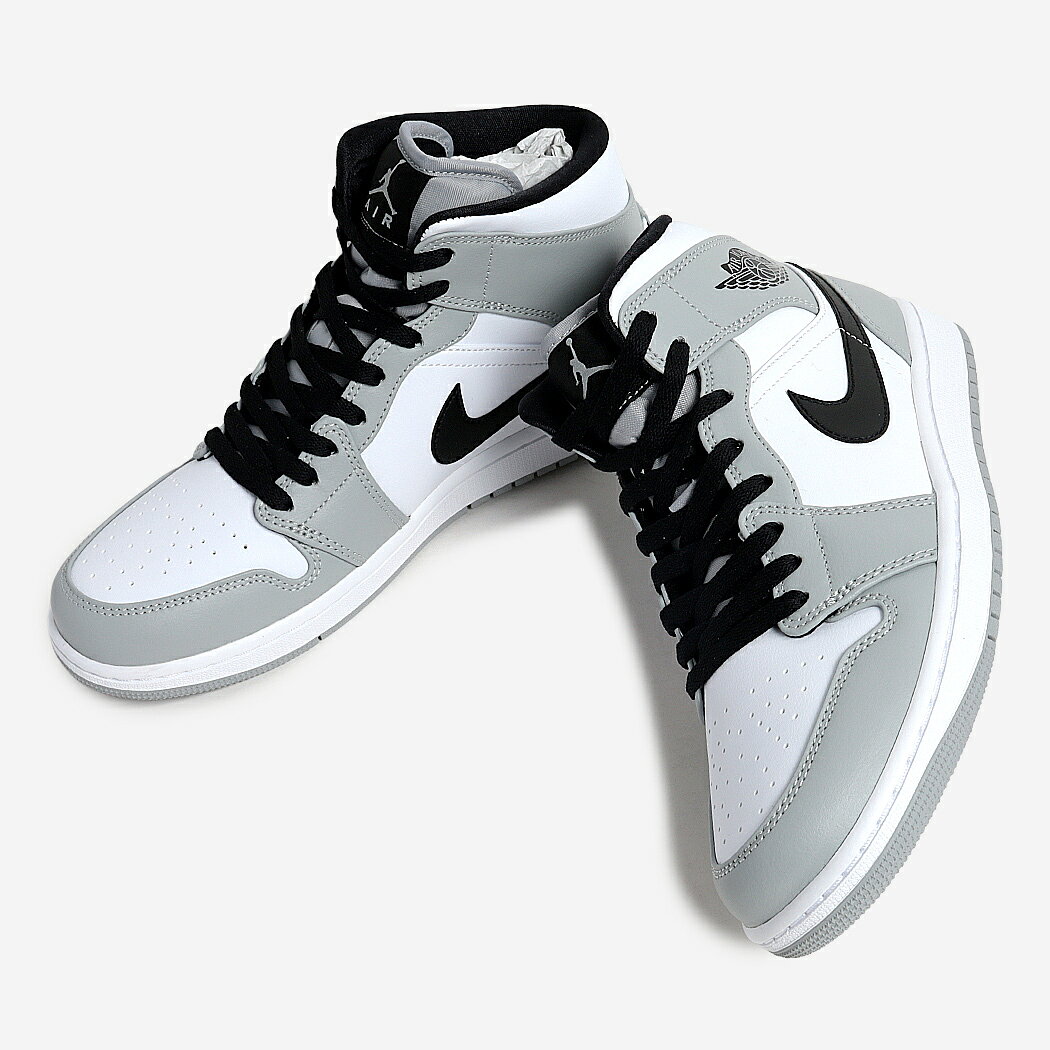 NIKE AIR JORDAN 1 MID LIGHT SMOKE GREY ナイキ エア ジョーダン 1 ミッド ハイカットスニーカー ( スモーク グレー 554724-092 )