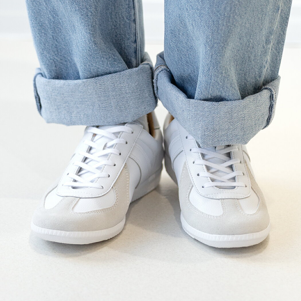 Rakuten - GERMAN TRAINER ジャーマントレーナー ローカット スニーカー REPRODUCTED EDITION MODEL WHITE/WHITE ( ホワイト 白 42500WHW )