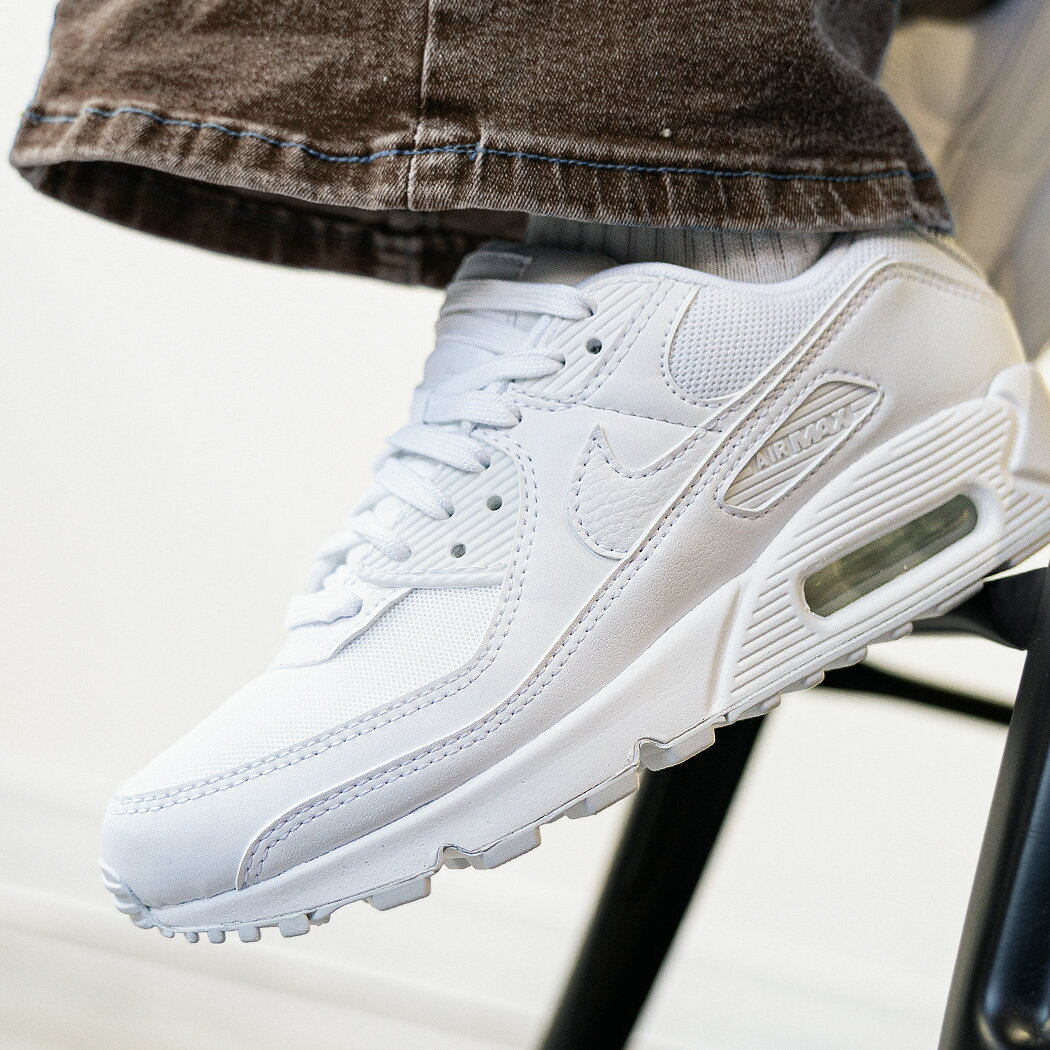 【お買い物マラソン限定クーポン配布中!!】NIKE AIR MAX 90 "30th ANNIVERSARY" Triple white ナイキ エアマックス 90 スニーカー ( 白..