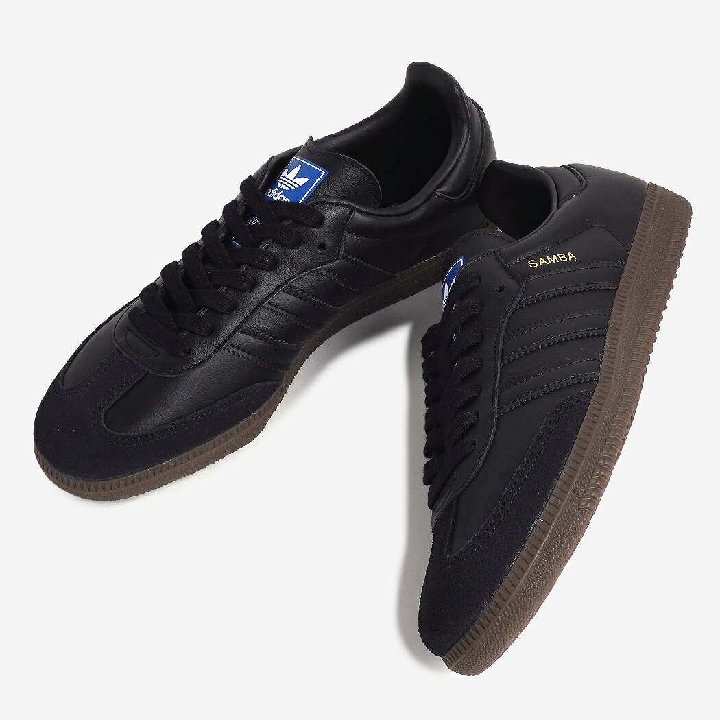 adidas SAMBA OG "CORE BLACK" アディダス サンバ スニーカー ( 黒 ブラック トリプルブラック オールブラック レザー ガムソール メンズ レディース ウィメンズ IE3438 )