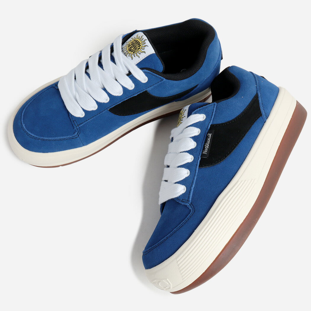 NORTHWAVE ノースウェーブ エスプレッソ スエード スニーカー ESPRESSO SUEDE BLUE/BLACK ( ブルー 青 厚底 レザースニーカー メンズ NW001BBK )